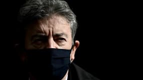 Jean-Luc Mélenchon le 11 octobre 2020 à Saint-Hilaire-la-Palud
