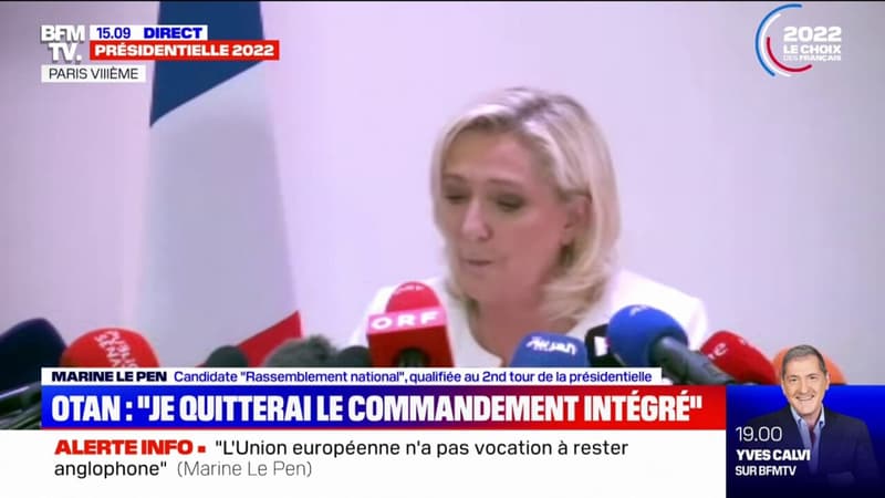 International: Marine Le Pen souhaite une 
