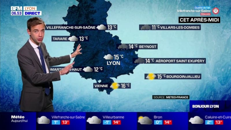 Météo Rhône: un vendredi plutôt gris mais des belles températures, 15°C à Lyon