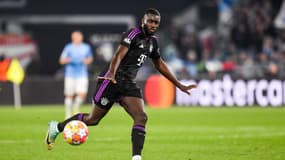 Dayot Upamecano lors de Lazio Rome-Bayern Munich, le 14 février 2024