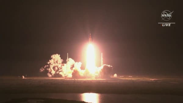 El cohete de la misión Artemis 1 despegó