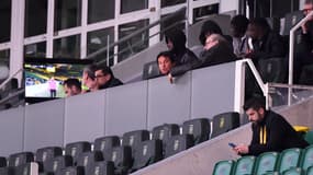 Waldemar Kita en tribunes lors de Nantes-Lyon (1-3, L1), le 7 avril 2024