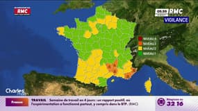 Météo : 5 départements en vigilance orange