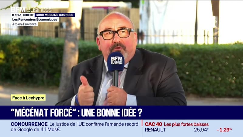 Emmanuel Lechypre face à Ludovic Desautez : "Mécénat forcé", une bonne idée ? - 03/07