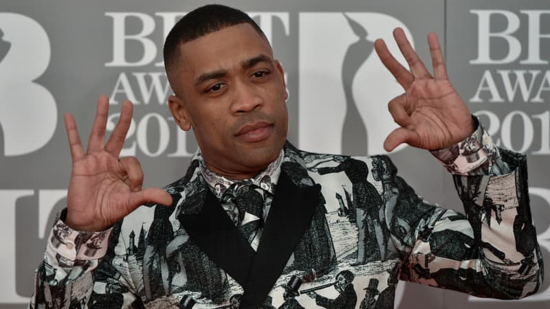 Le rappeur britannique Wiley, aux Brit Awards en février 2017 à Londres.