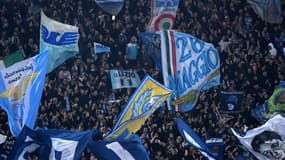 Les supporters de la Lazio Rome.
