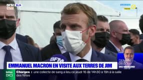 En visite auprès des agriculteurs à Corbières-en-Provence, Emmanuel Macron s'est exprimé au micro de BFM DICI