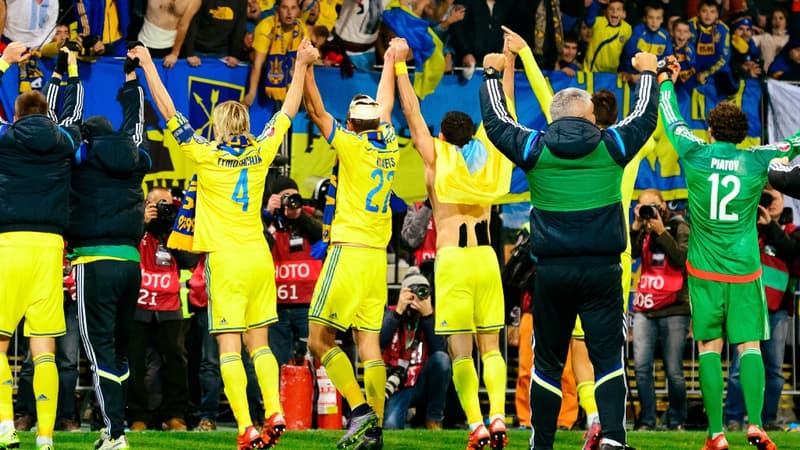 La joie des Ukrainiens qualifiés pour l'Euro après leur barrage victorieux