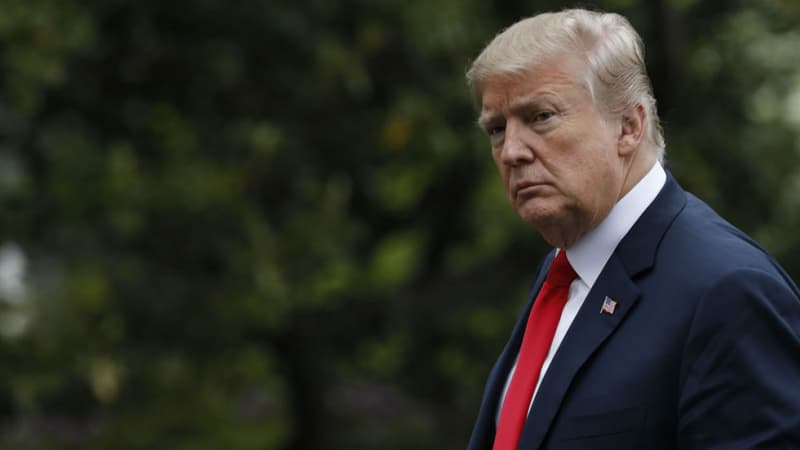 Donald Trump le 5 mai 2018 à Washington, aux Etats-Unis.
