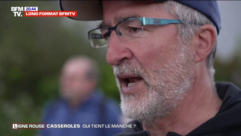 LIGNE ROUGE - Fabrice, 58 ans, est un manifestant très actif contre les politiques d'Emmanuel Macron