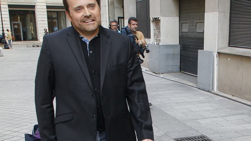 Bastien Millot le 1er octobre 2014 à la sortie du tribunal à Paris.