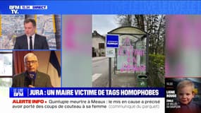 "Les personnes qui ont fait ça, je ne leur pardonne pas": dans le Jura, un maire victime de tags homophobes