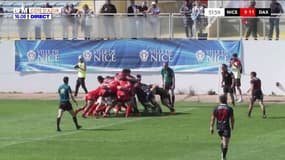 Rugby: essai du Stade niçois qui reprend l'avantage contre Dax