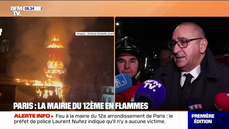 Feu à la mairie du 12e arrondissement de Paris: 