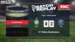 ASSE-PSG (0-2): le Goal Replay avec le son RMC Sport