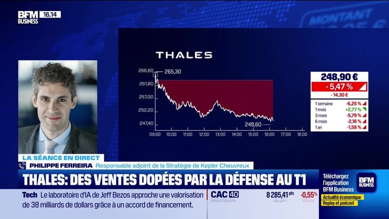Thalès chute : gagnant dans la Défense, mais son activité civile souffre de la guerre - 21/04