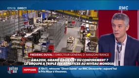 Amazon, grand gagnant du confinement? "Nous sommes entre 40 et 50% de chiffre d'affaires en plus sur un an" indique le directeur général d'Amazon France