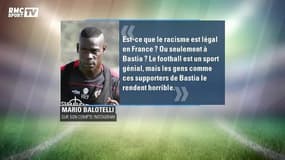 Balotelli dénonce des cris de singe à Bastia