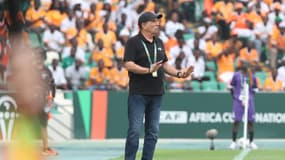 Jean-Louis Gasset lors de Côte d'Ivoire-Nigeria (0-1, CAN), le 18 janvier 2024