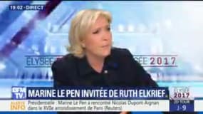 Marine Le Pen: "J'ai rompu avec mon père pour des propos inadmissibles" 
