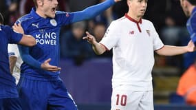 Jamie Vardy et Samir Nasri