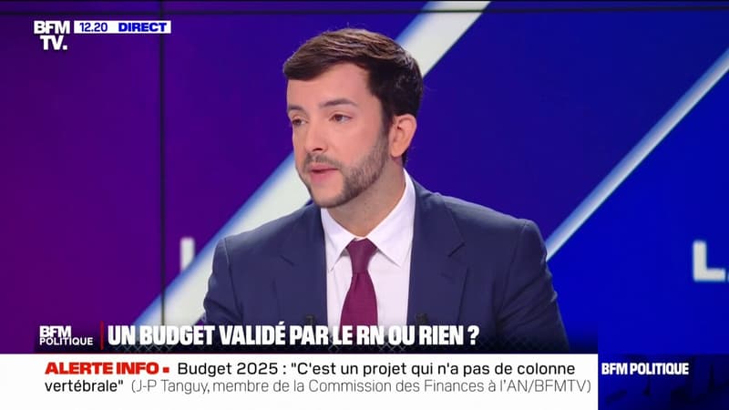 Budget 2025: Jean-Philippe Tanguy annonce que le RN 