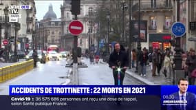 22 personnes sont mortes en trottinette électrique en 2021, selon la Sécurité routière