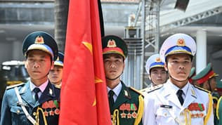 Des soldats de la délégation cérémonielle de soldats de l'Armée populaire vietnamienne, à Hanoï le 26 juillet 2024 (photo d'illustration)