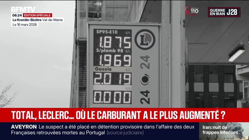 Total, Leclerc...Quelles enseignes ont le plus augmenté leur prix à la pompe depuis le début de la guerre au Moyen-Orient?