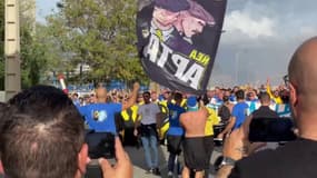 OM-AEK Athenes: les images du rassemblement des supporters avant le match