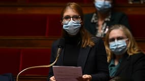 La députée LaREM Aurore Bergé, à l'Assemblée nationale le 20 octobre 2020