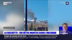 Incendie à La Rochette: les pompiers mobilisés ce dimanche pour sécuriser les lieux