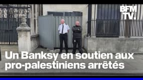  Royaume-Uni: un nouveau Banksy apparaît après les arrestations de militants propalestiniens 