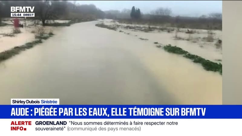 "Une vague très violente": des crues impressionnantes dans l'Aude, une sinistrée raconte
