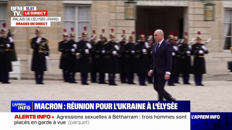 Ilie Bolojan, président de la Roumanie, arrive à l'Élysée pour la 