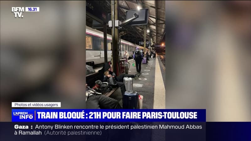 Train bloqué à cause de la tempête Domingos: 21h pour faire Paris-Toulouse