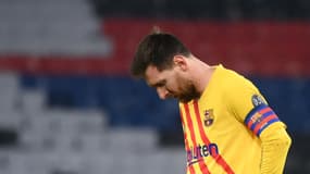 Lionel Messi lors de PSG-Barça