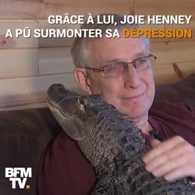 Cet Américain dit être sorti de sa dépression grâce à son... alligator