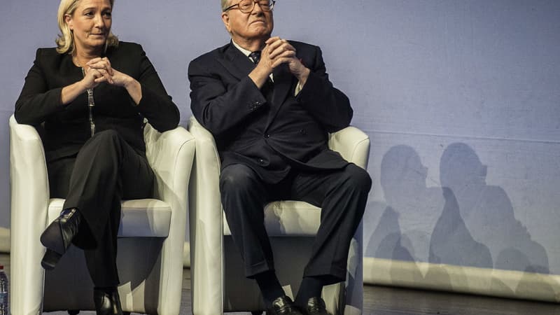 Jean-Marie Le Pen parraine sa fille Marine pour l'élection présidentielle. (Photo d'illustration)
