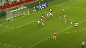 Le but d'Olivier Giroud lors du match Nice-Milan, le 31 juillet 2021