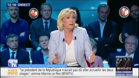 Pour Marine le Pen, il y a un "problème de confiance" entre Emmanuel Macron et les Français