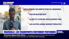 Grève RTM: les transports fortement perturbés ce vendredi à Marseille