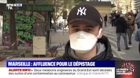 Coronavirus: une file d'attente s'allonge devant l'IHU de Marseille où les patients "fébriles" peuvent se faire dépister
