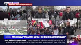 Journée spéciale retraites : 300000 manifestants à Paris, en baisse (CGT) - 11/03
