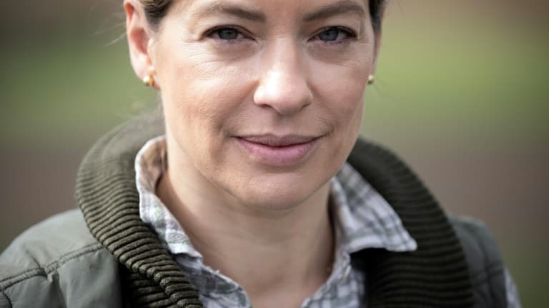 Celine Imart, numéro deux de la liste LR aux élections européennes de juin, à Cuq-Toulza, le 17 mai 2024