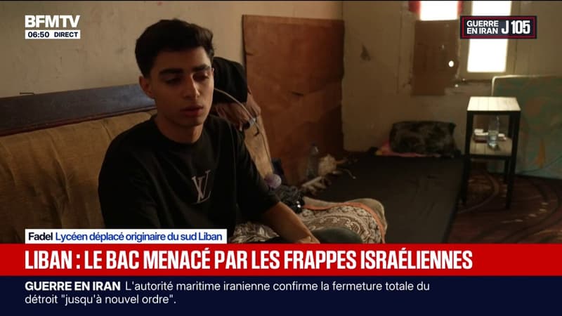Malgré les frappes israéliennes, ces lycéens déplacés espèrent pouvoir passer le bac