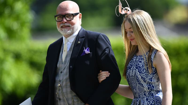 Gary Goldsmith, l'oncle de Kate Middleton, lors du mariage de Pippa à Londres, le 20 mai 2017 