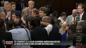 Ce candidat à la cour suprême américaine refuse de serrer la main du père d'une victime de fusillade