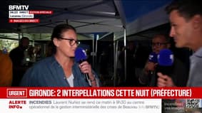 Incendie en Gironde: des bénévoles servent le petit déjeuner à Lacanau