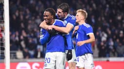 La joie de Godo et des Strasbourgeois face à Breidablik le 18 décembre 2025